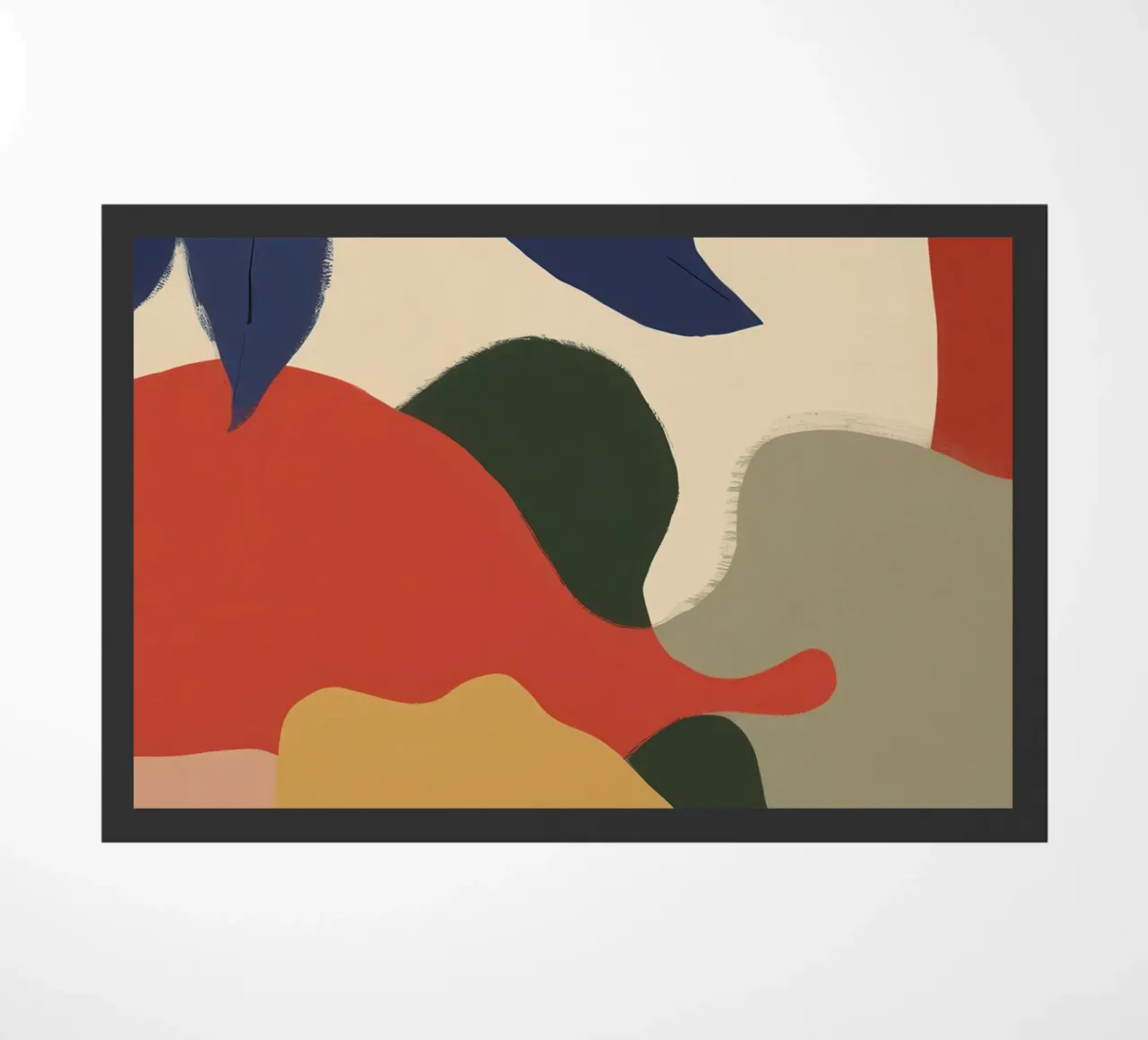 Abstract Foliage Forms doormat by Lyra Glaze