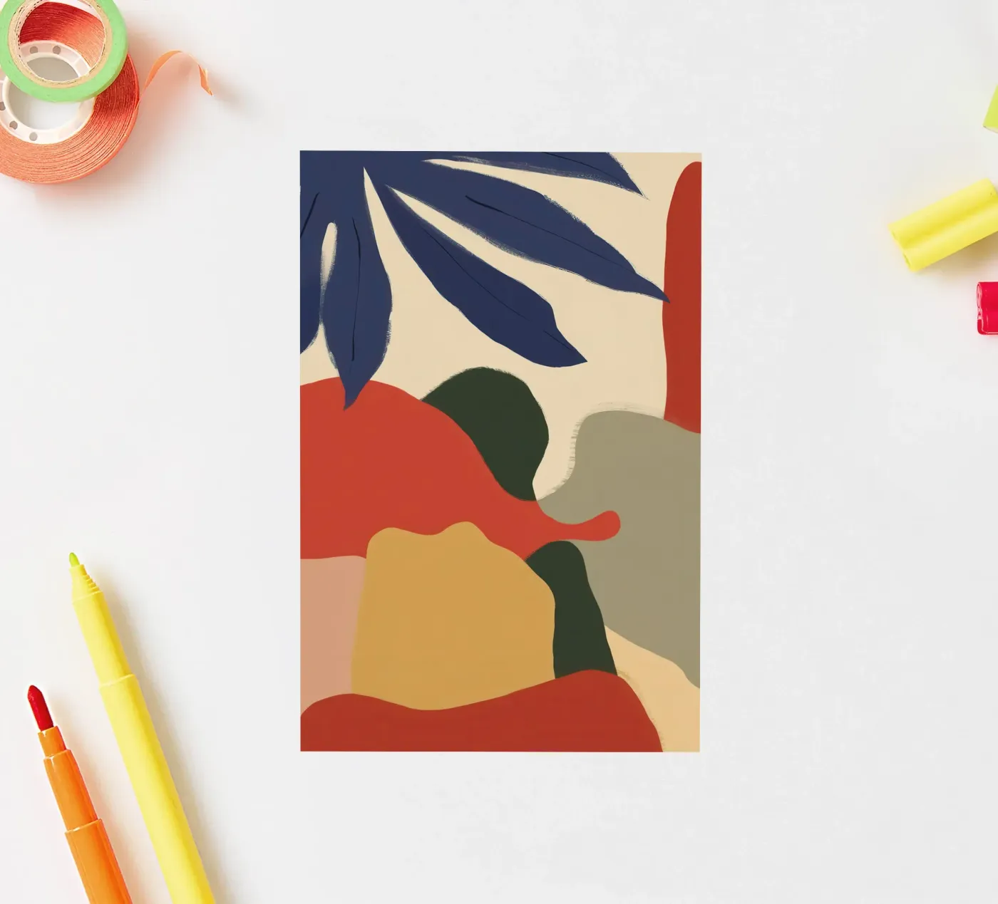 Abstract Foliage Forms sticker by Lyra Glaze