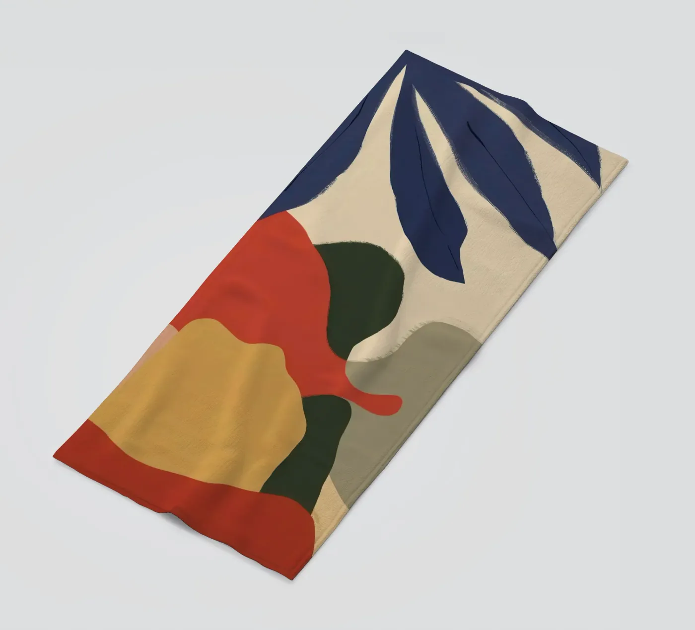 Abstract Foliage Forms beach towel by Lyra Glaze
