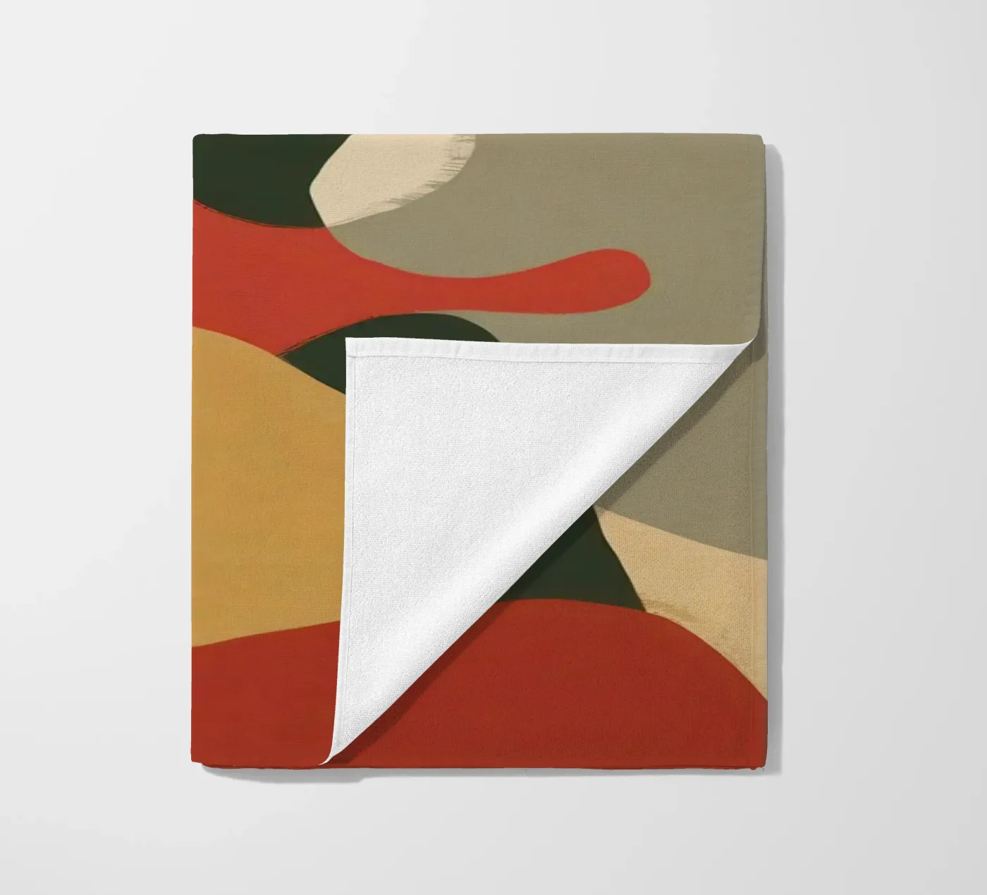 Abstract Foliage Forms beach towel by Lyra Glaze