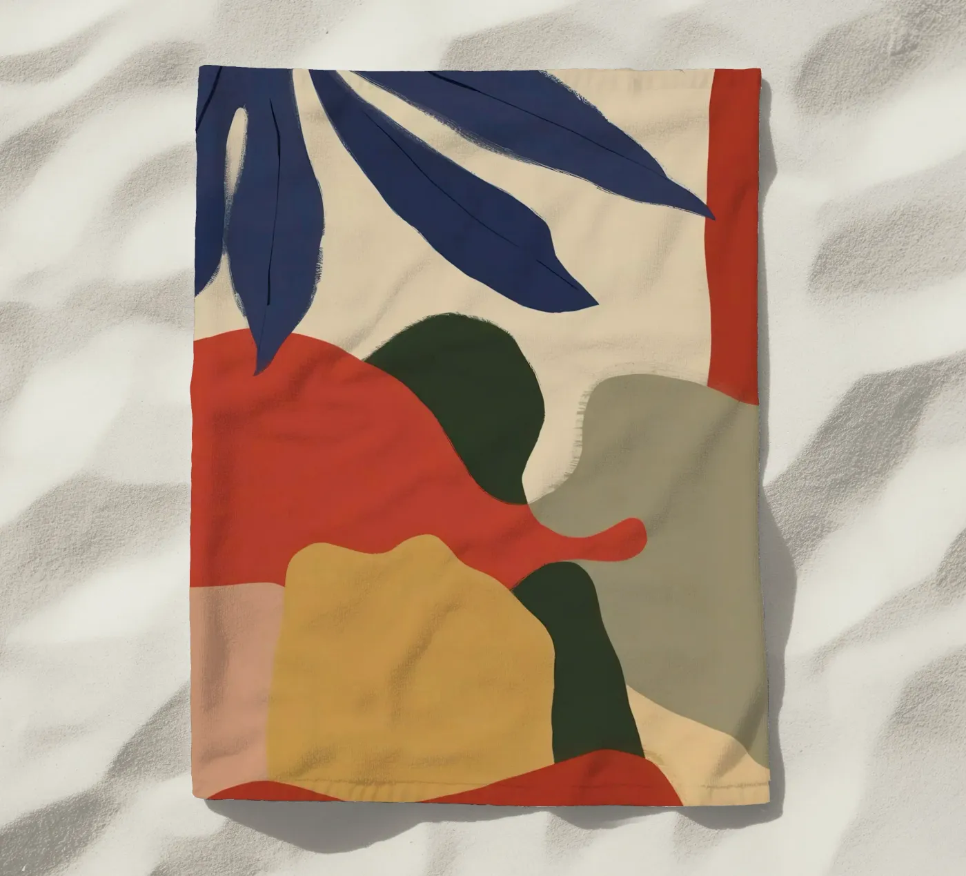 Abstract Foliage Forms beach towel by Lyra Glaze