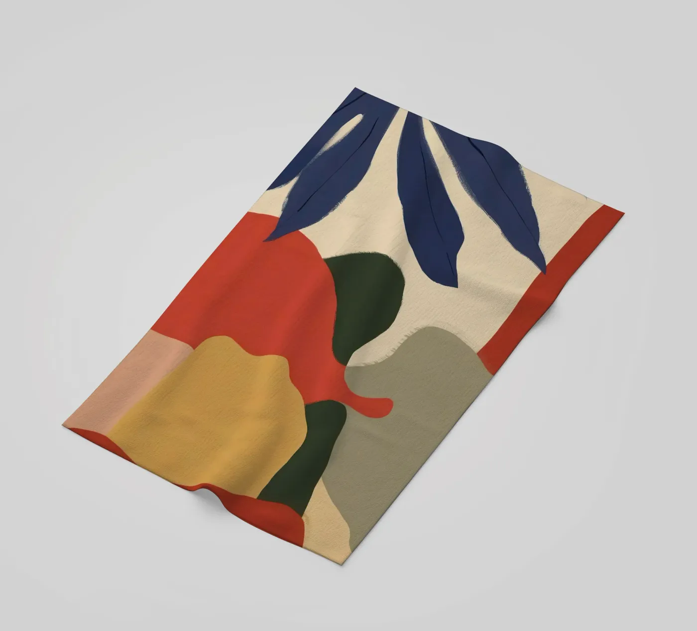 Abstract Foliage Forms beach towel by Lyra Glaze