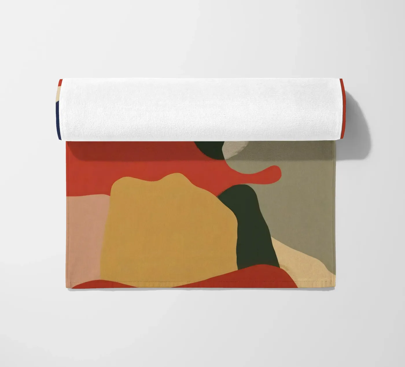 Abstract Foliage Forms beach towel by Lyra Glaze