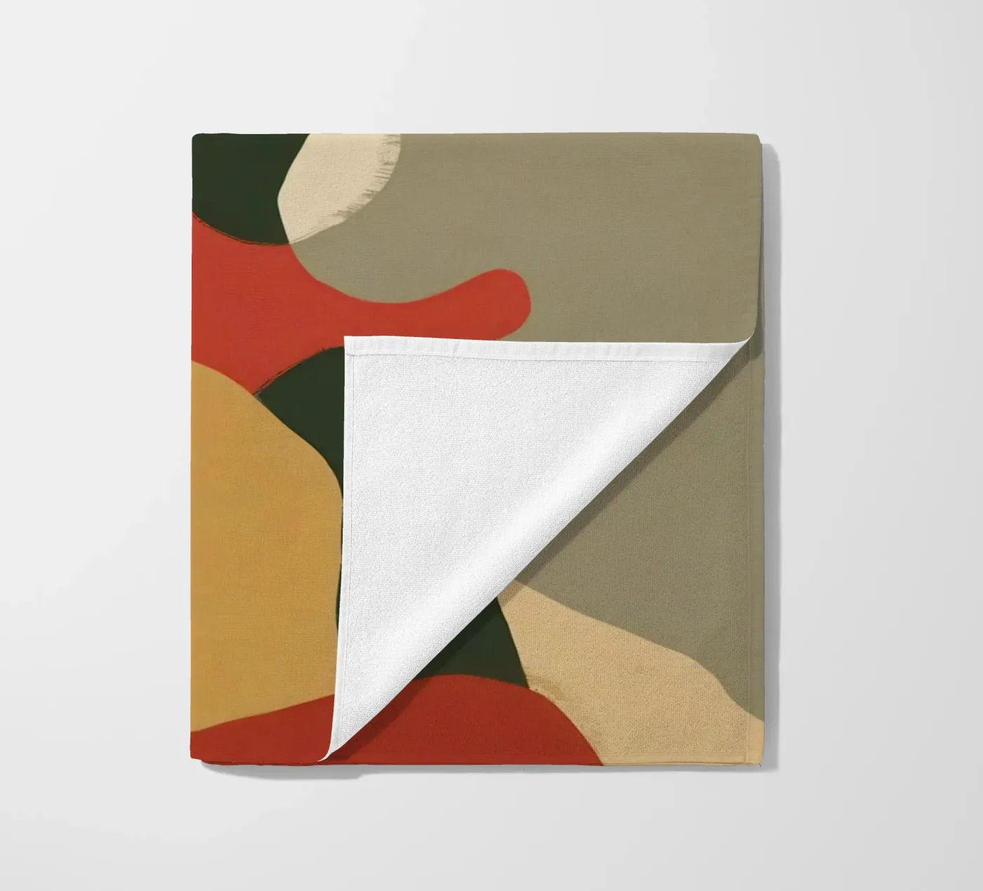 Abstract Foliage Forms beach towel by Lyra Glaze