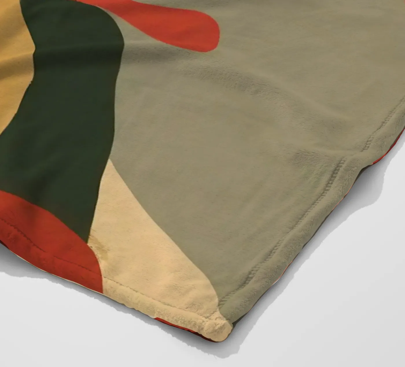 Abstract Foliage Forms fleece blanket by Lyra Glaze