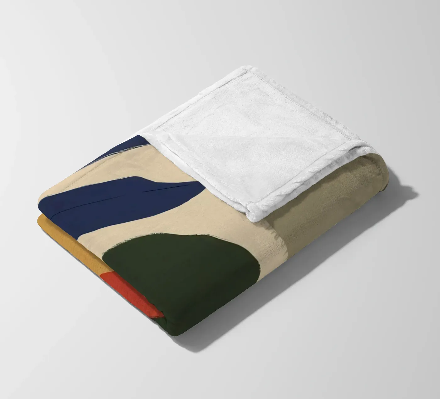 Abstract Foliage Forms fleece blanket by Lyra Glaze