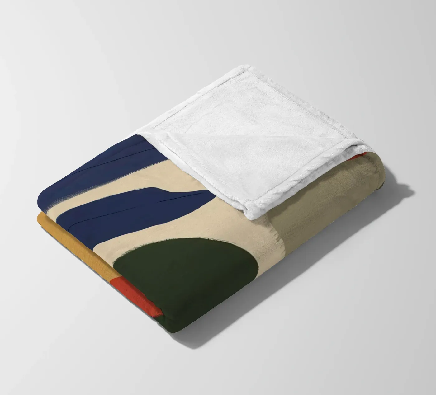 Abstract Foliage Forms fleece blanket by Lyra Glaze