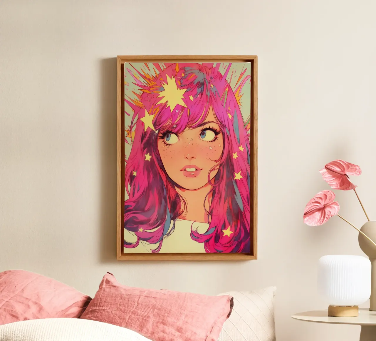Pixie Pop Collection No 02 tela con Cornice a cassetta da treechild
