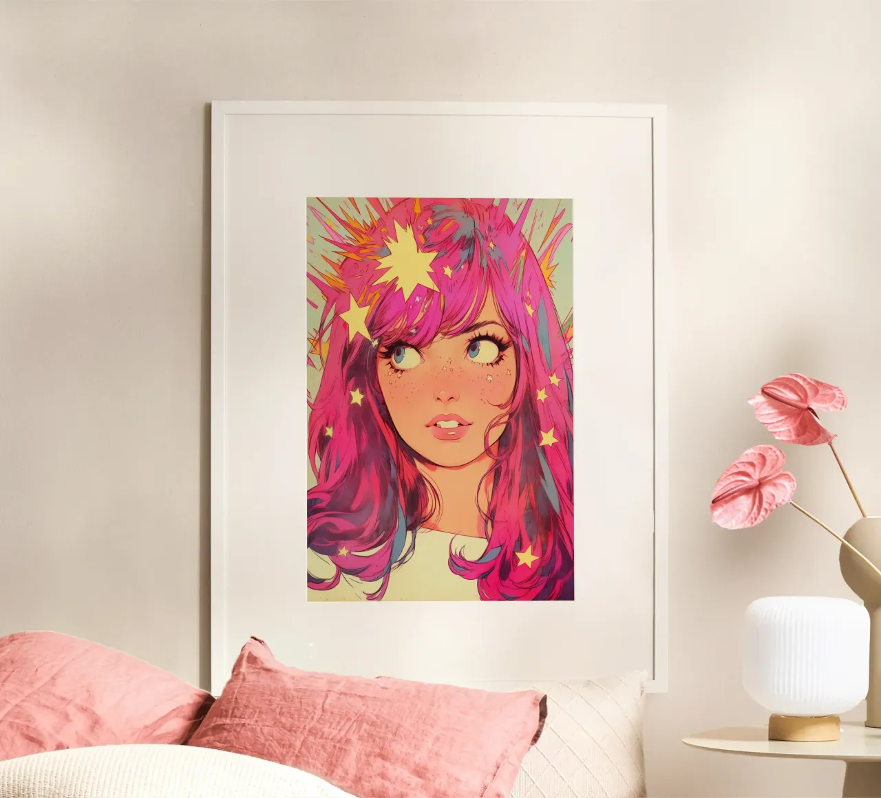 Pixie Pop Collection No 02 poster con telaio in legno da treechild