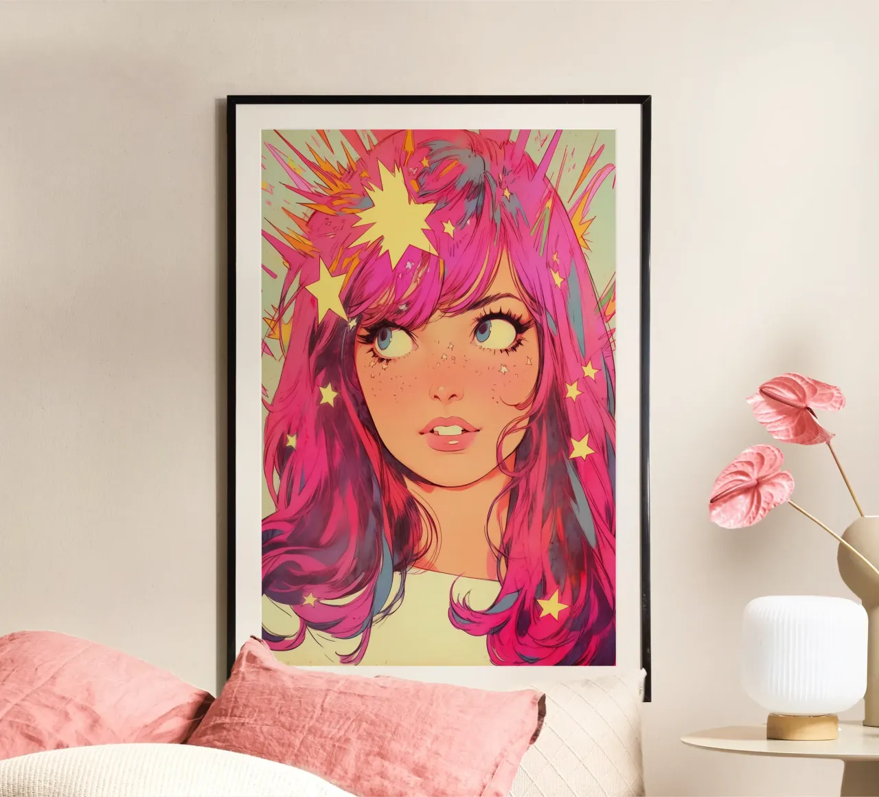 Pixie Pop Collection No 02 poster con telaio in legno da treechild