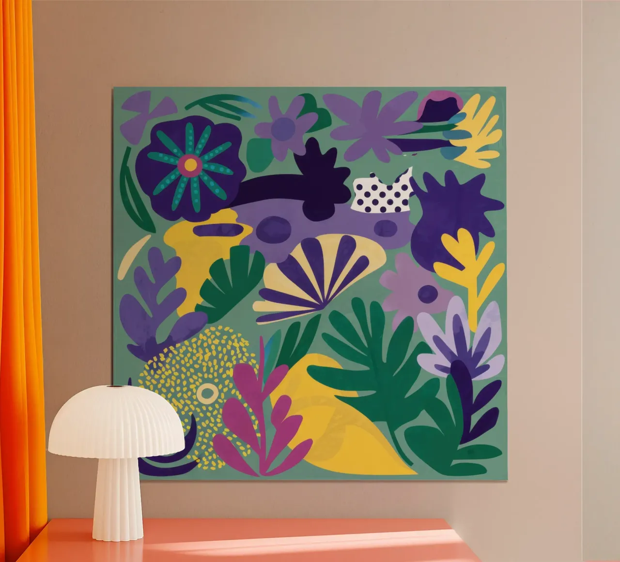 Caos della fioritura abissale poster con telaio in plastica da Bara Suara