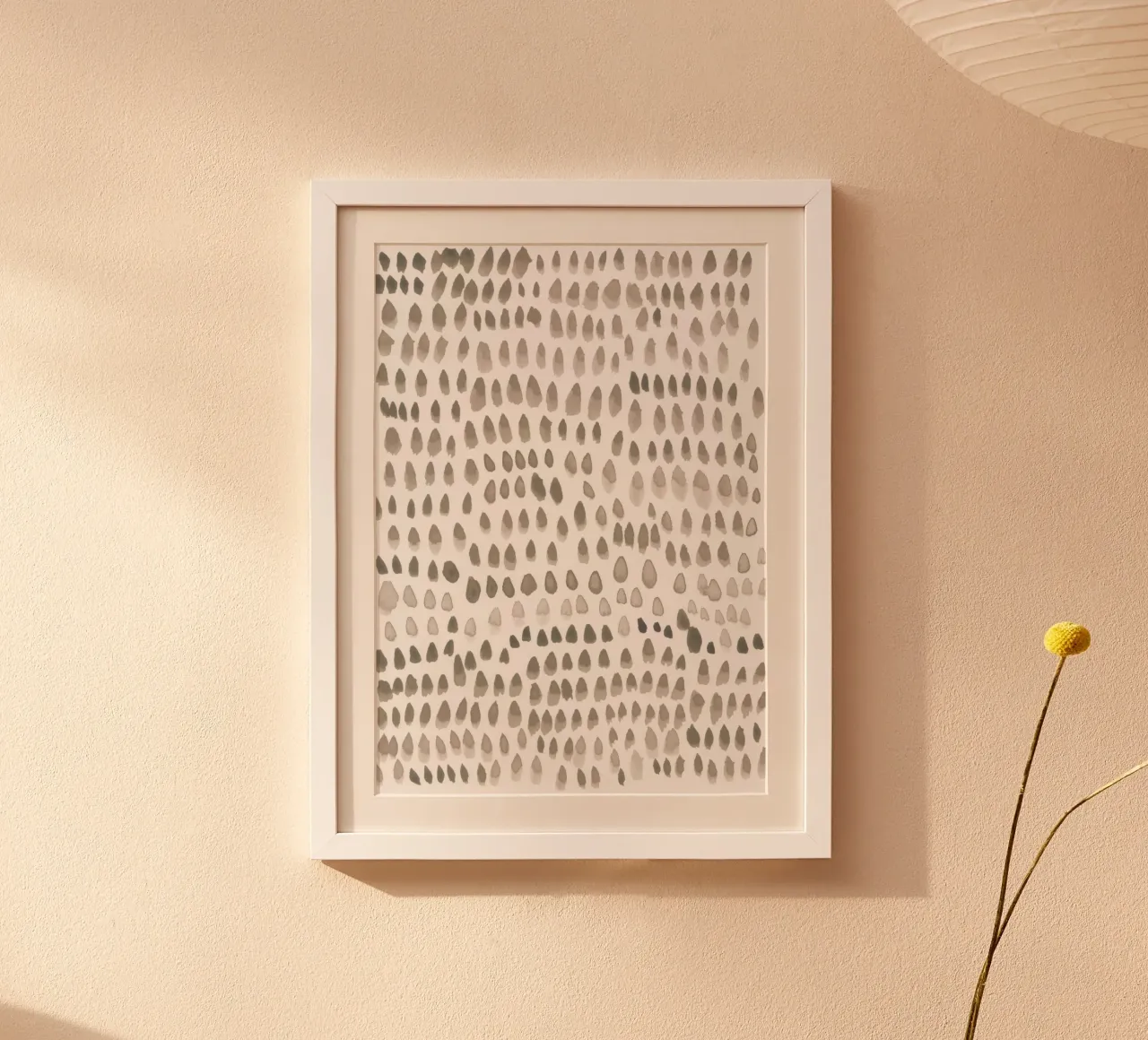 painted dots light brown poster da IRIS LEHNHARDT FINE ART