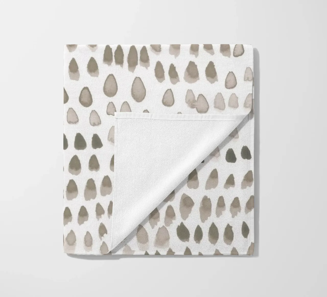 painted dots light brown telo mare da IRIS LEHNHARDT FINE ART