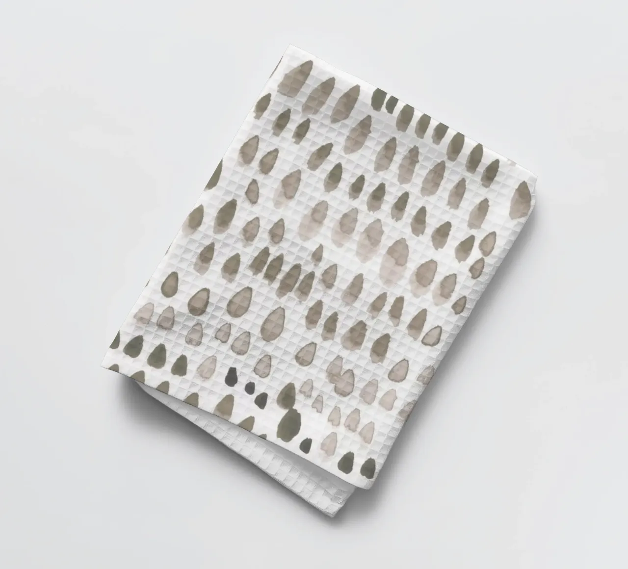 painted dots light brown canovaccio da cucina da IRIS LEHNHARDT FINE ART