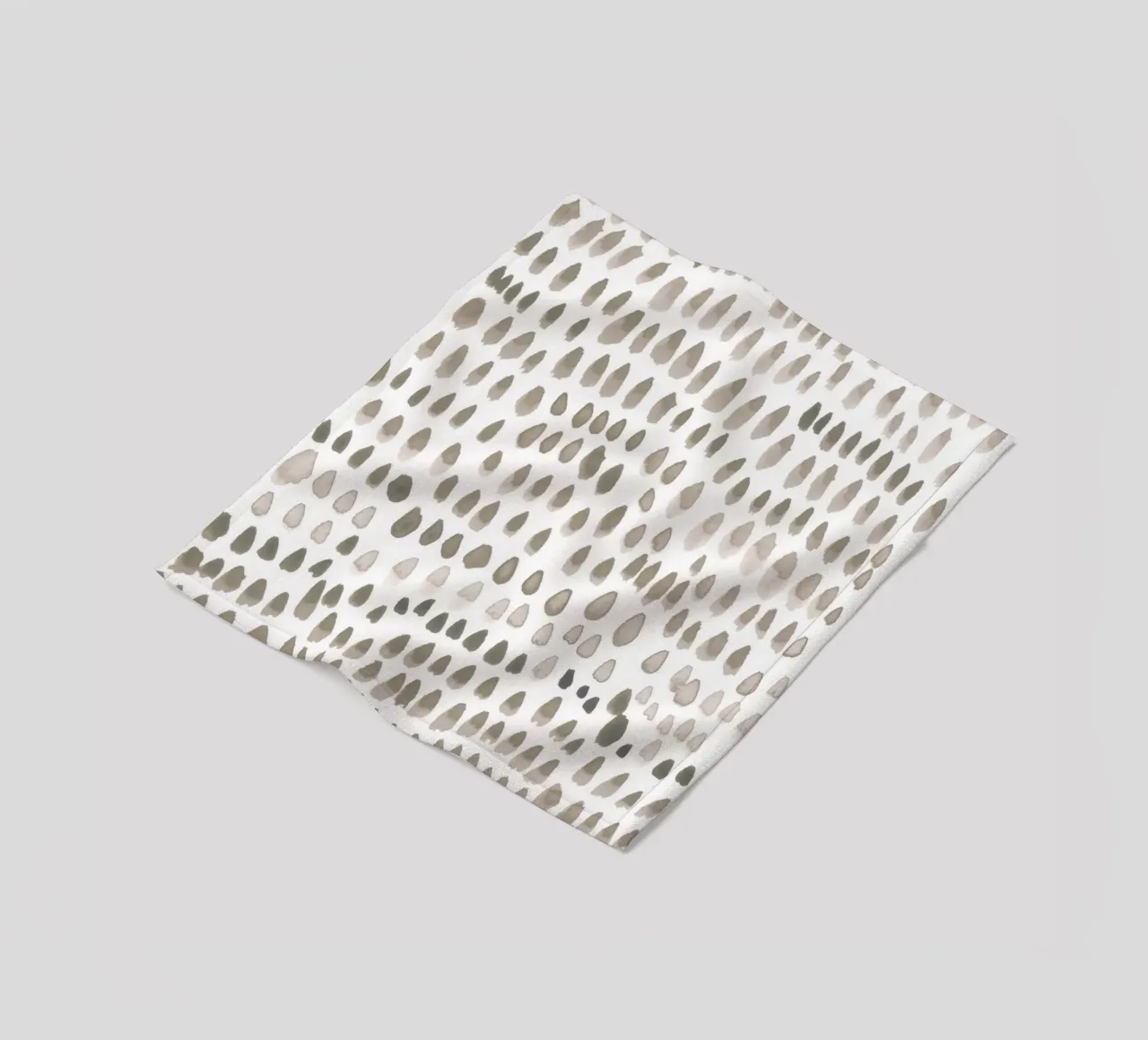 painted dots light brown coperta in pile da IRIS LEHNHARDT FINE ART
