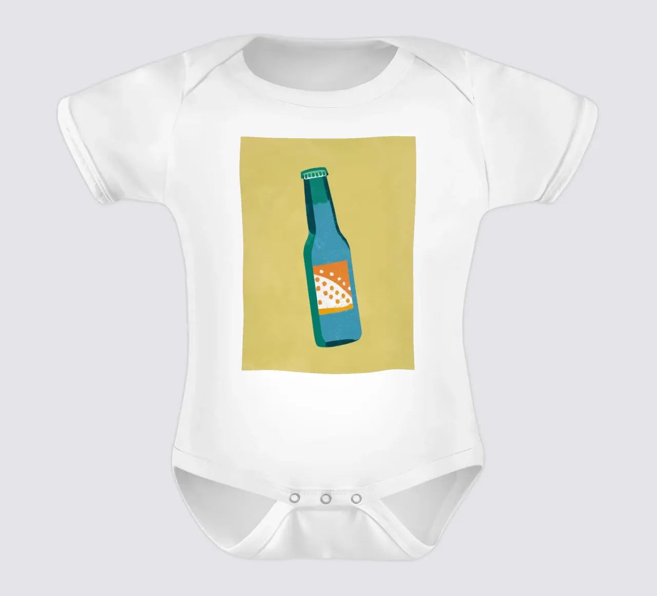 Semplice rinfresco pop body neonato maniche corte da Bara Suara