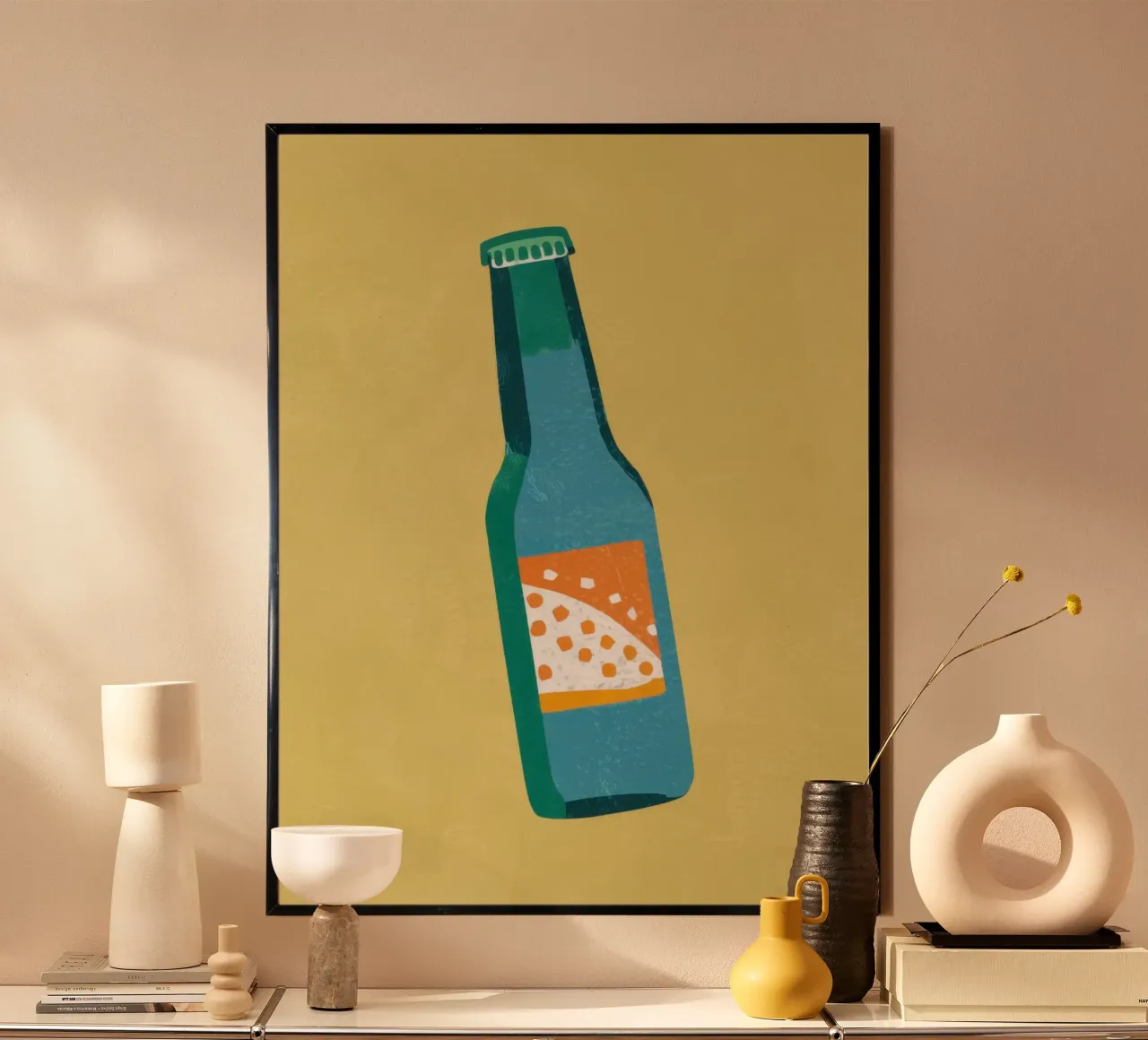 Semplice rinfresco pop poster con telaio in plastica da Bara Suara