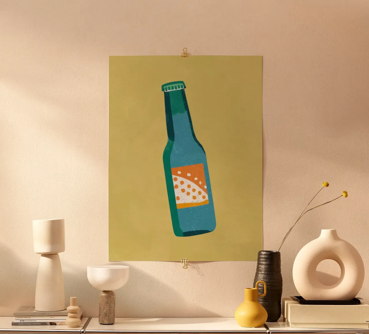 Semplice rinfresco pop poster con telaio in plastica da Bara Suara