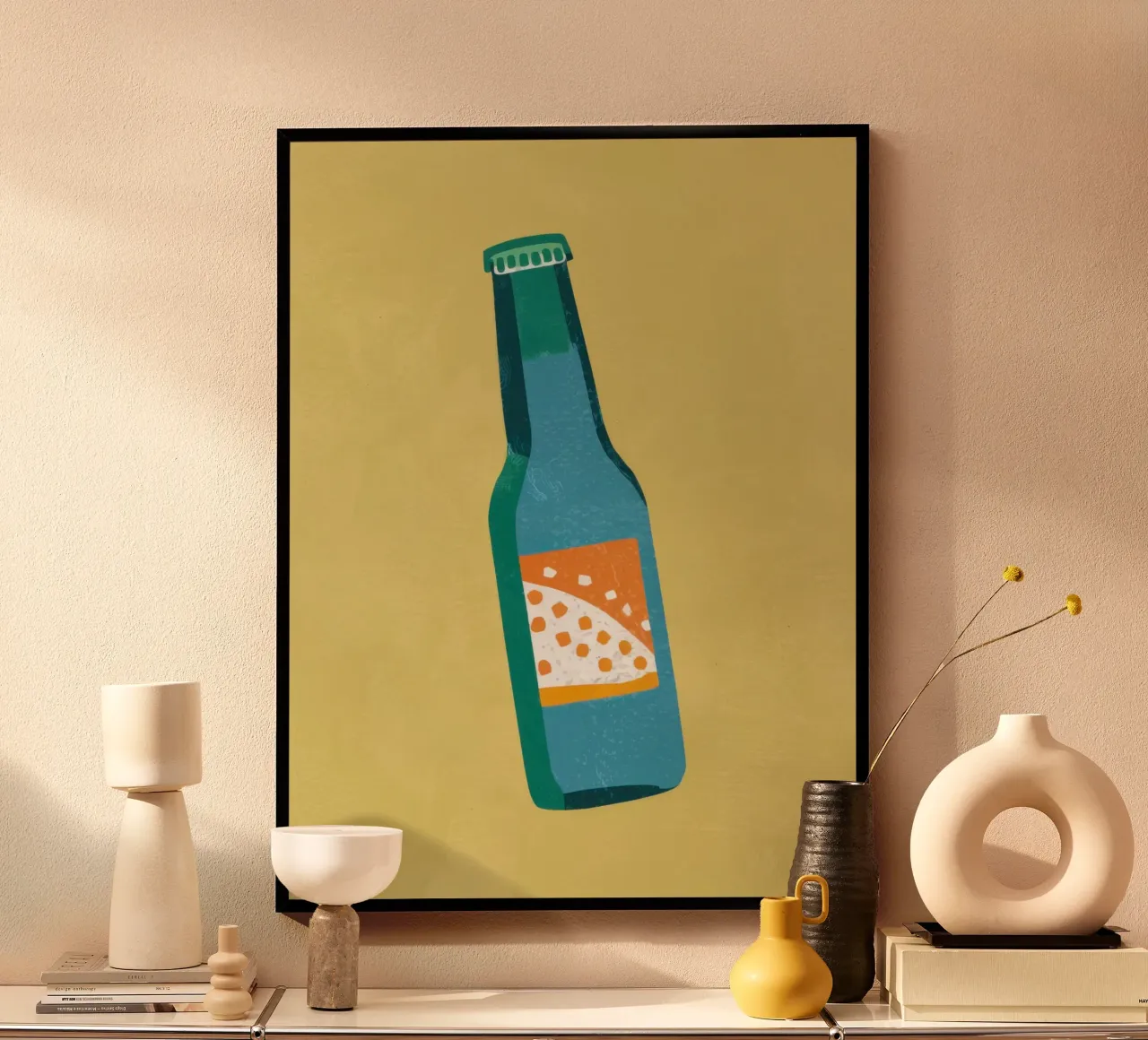 Semplice rinfresco pop poster con telaio in plastica da Bara Suara