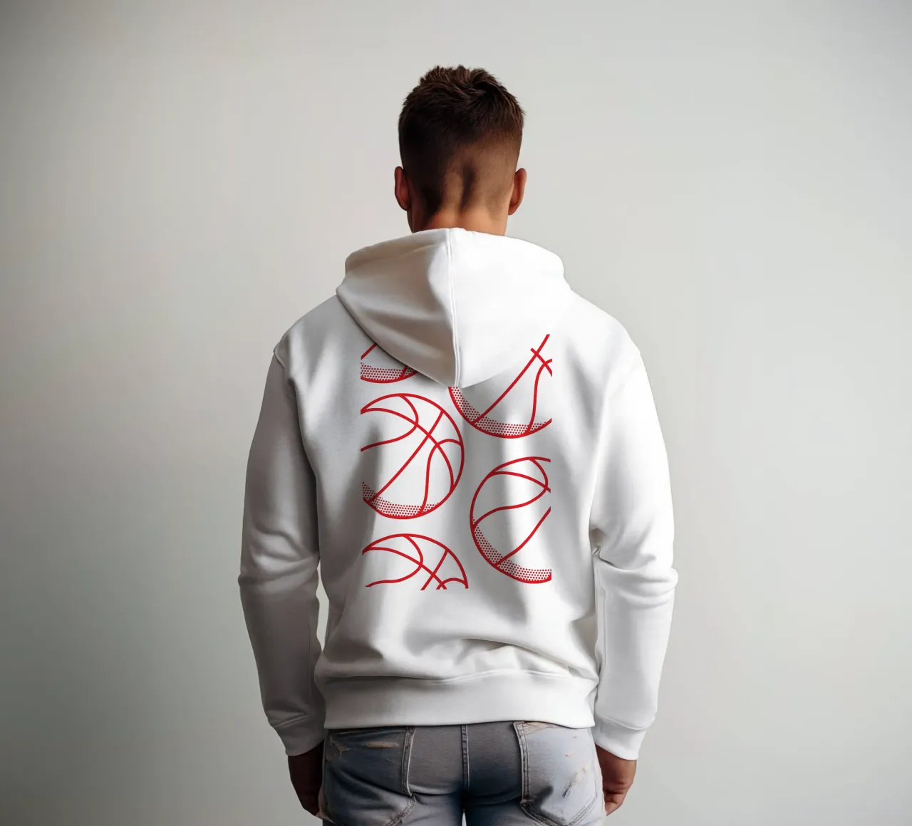 Pallacanestro felpa con cappuccio da we line studio - design