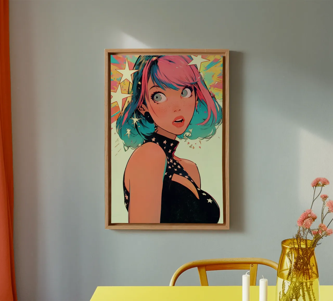 Pixie Pop Collection No 03 tela con Cornice a cassetta da treechild
