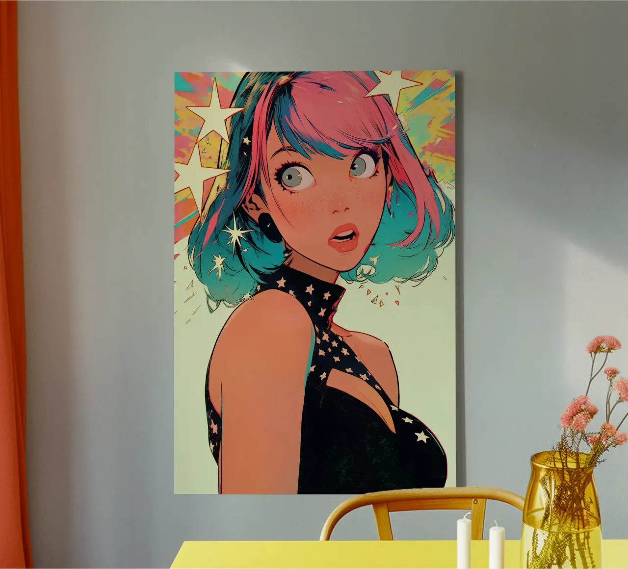 Pixie Pop Collection No 03 tela con Cornice a cassetta da treechild