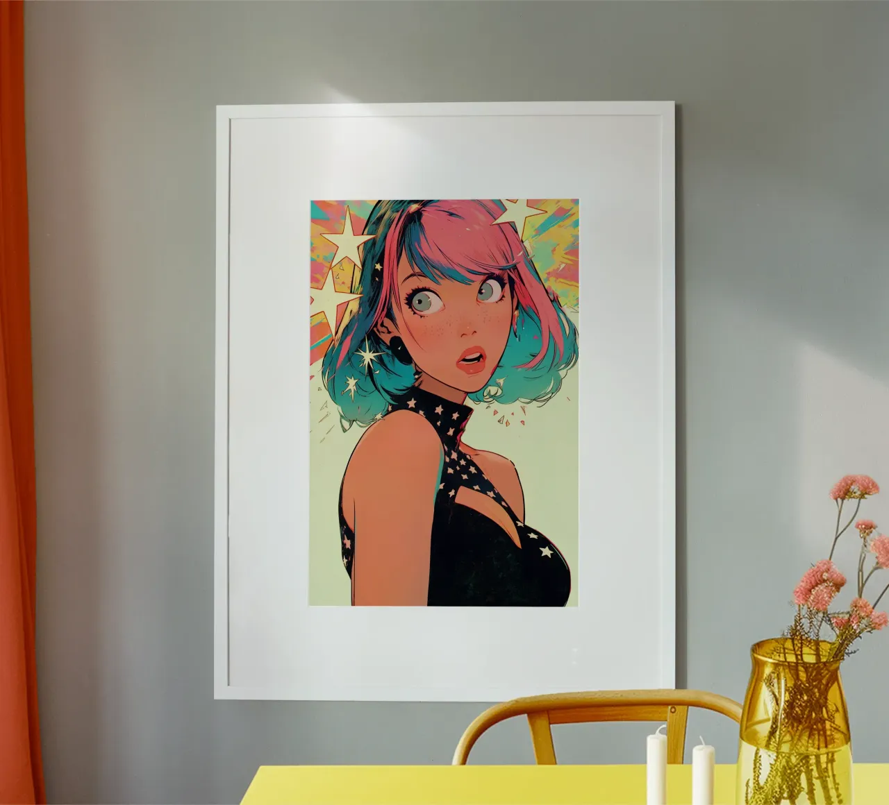 Pixie Pop Collection No 03 poster con telaio in legno da treechild