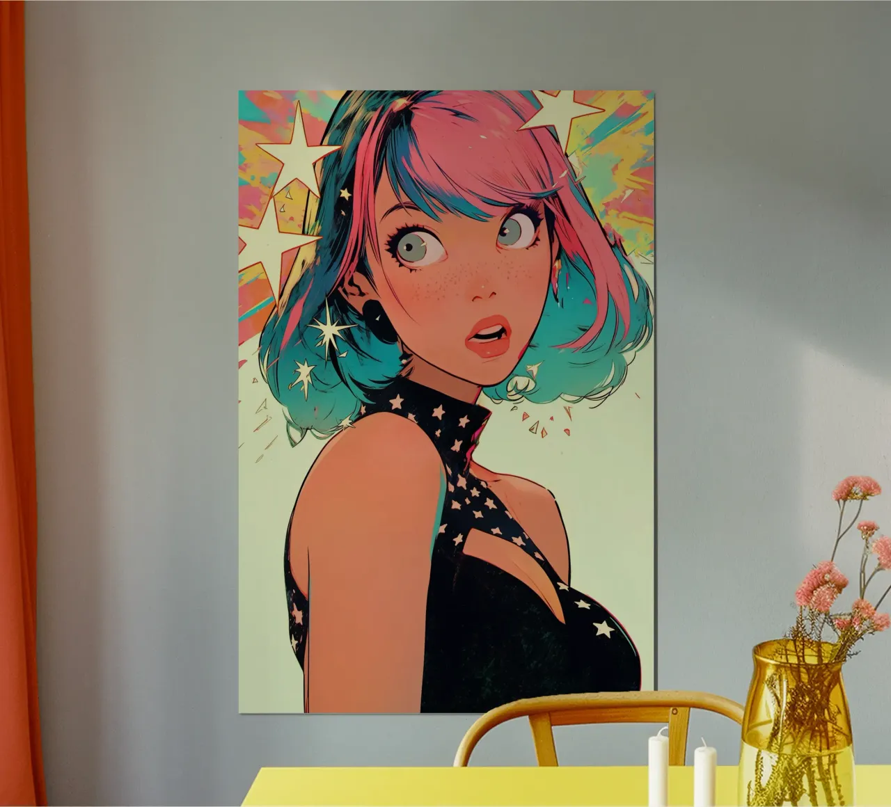 Pixie Pop Collection No 03 poster con telaio in legno da treechild