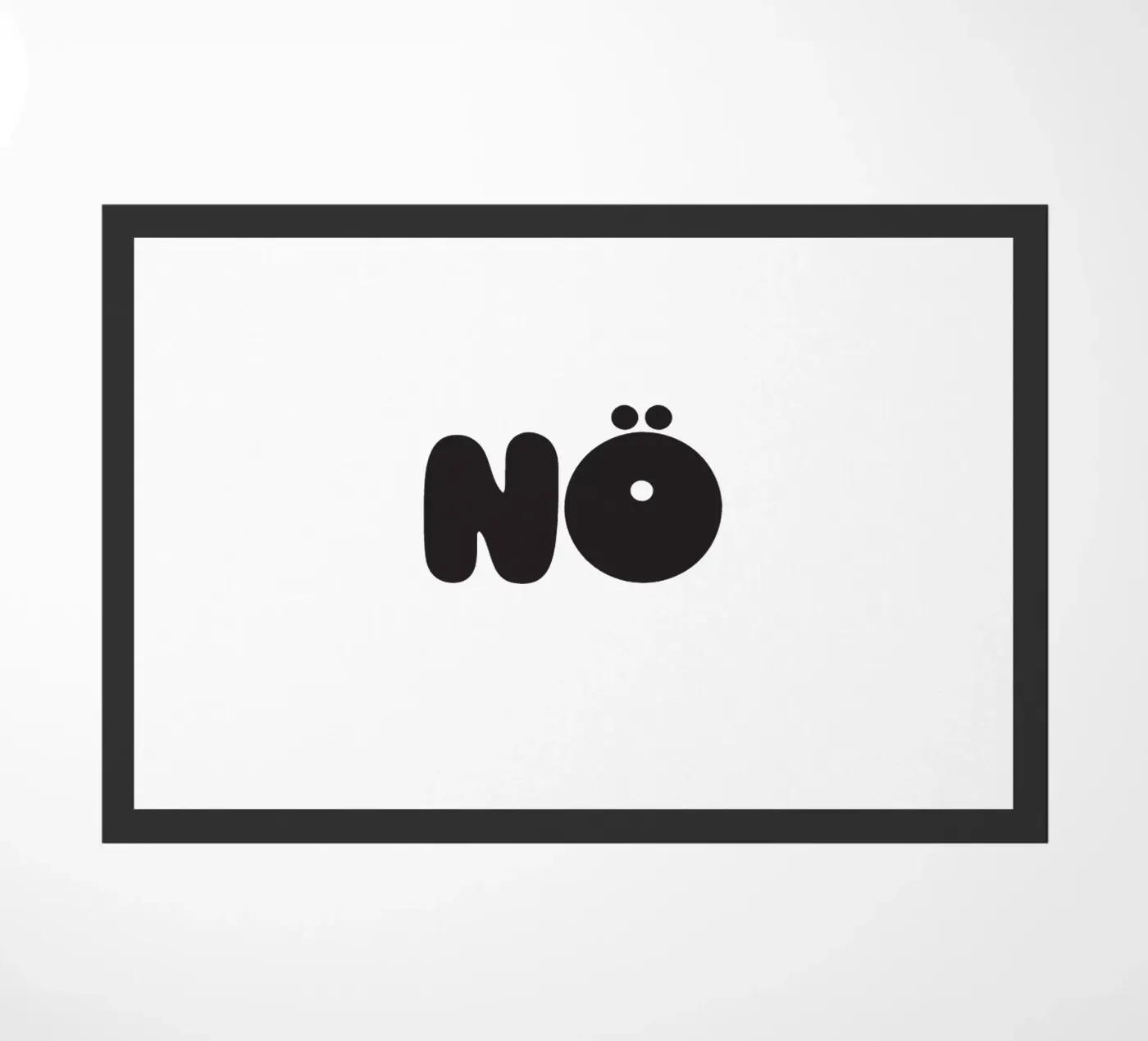 Nö doormat by Verplanungsagentur