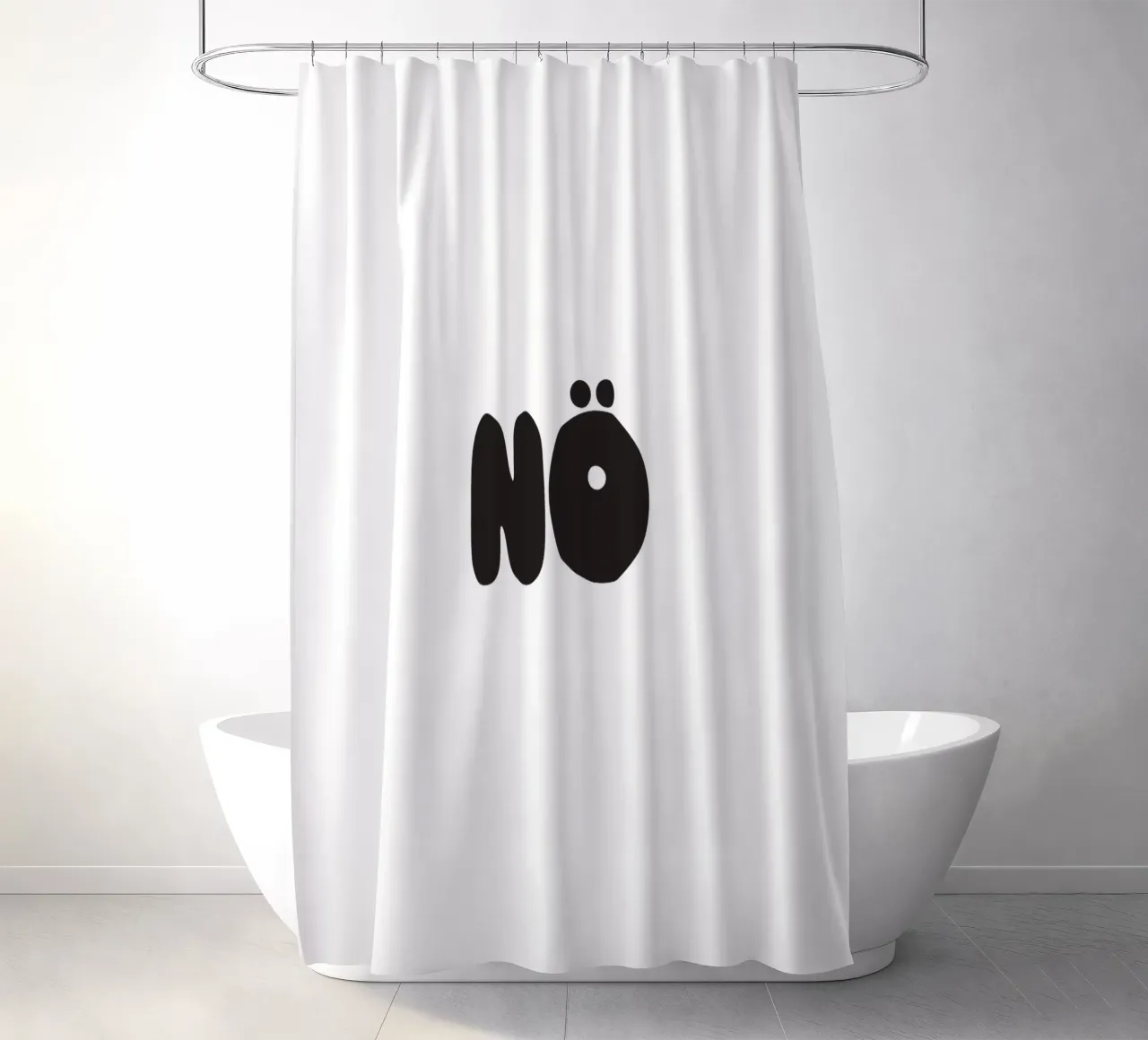 Nö Duschvorhang von Verplanungsagentur