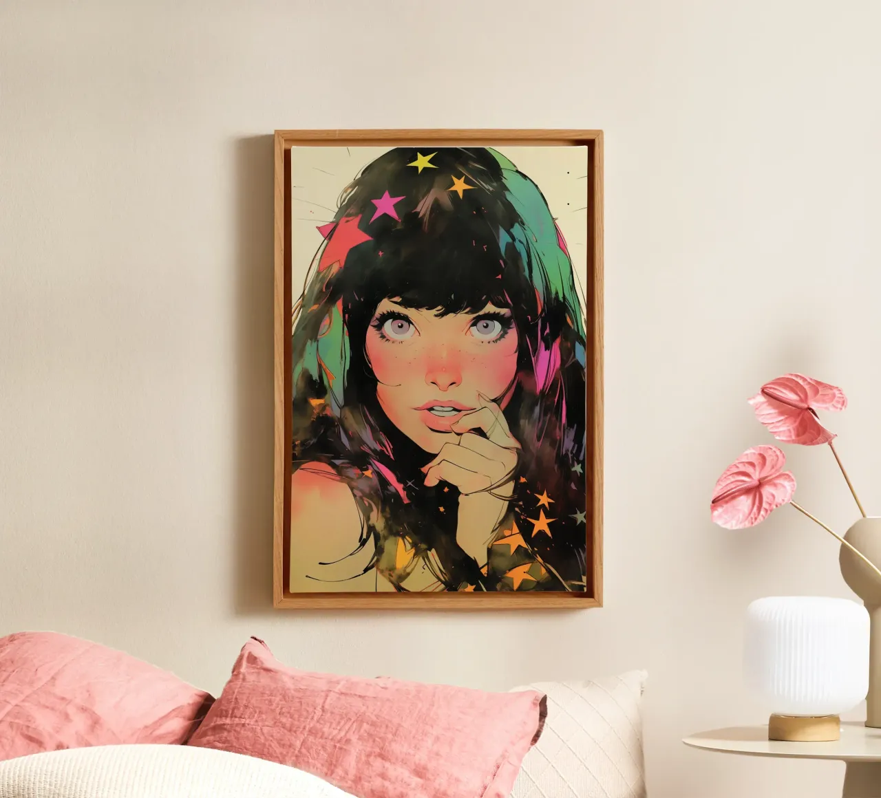 Pixie Pop Collection No 04 tela con Cornice a cassetta da treechild