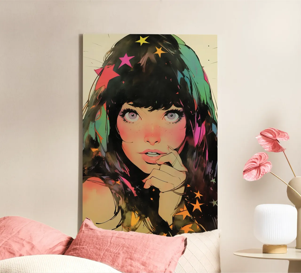Pixie Pop Collection No 04 tela con Cornice a cassetta da treechild