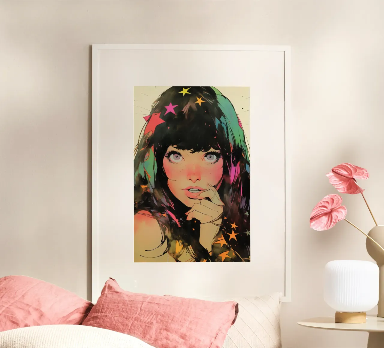 Pixie Pop Collection No 04 poster con telaio in legno da treechild