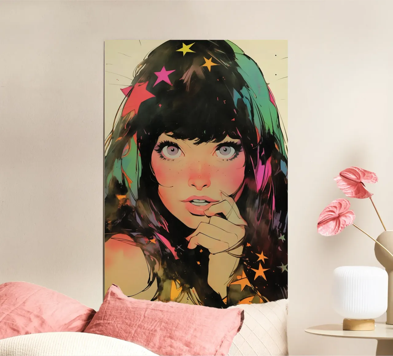 Pixie Pop Collection No 04 poster con telaio in legno da treechild