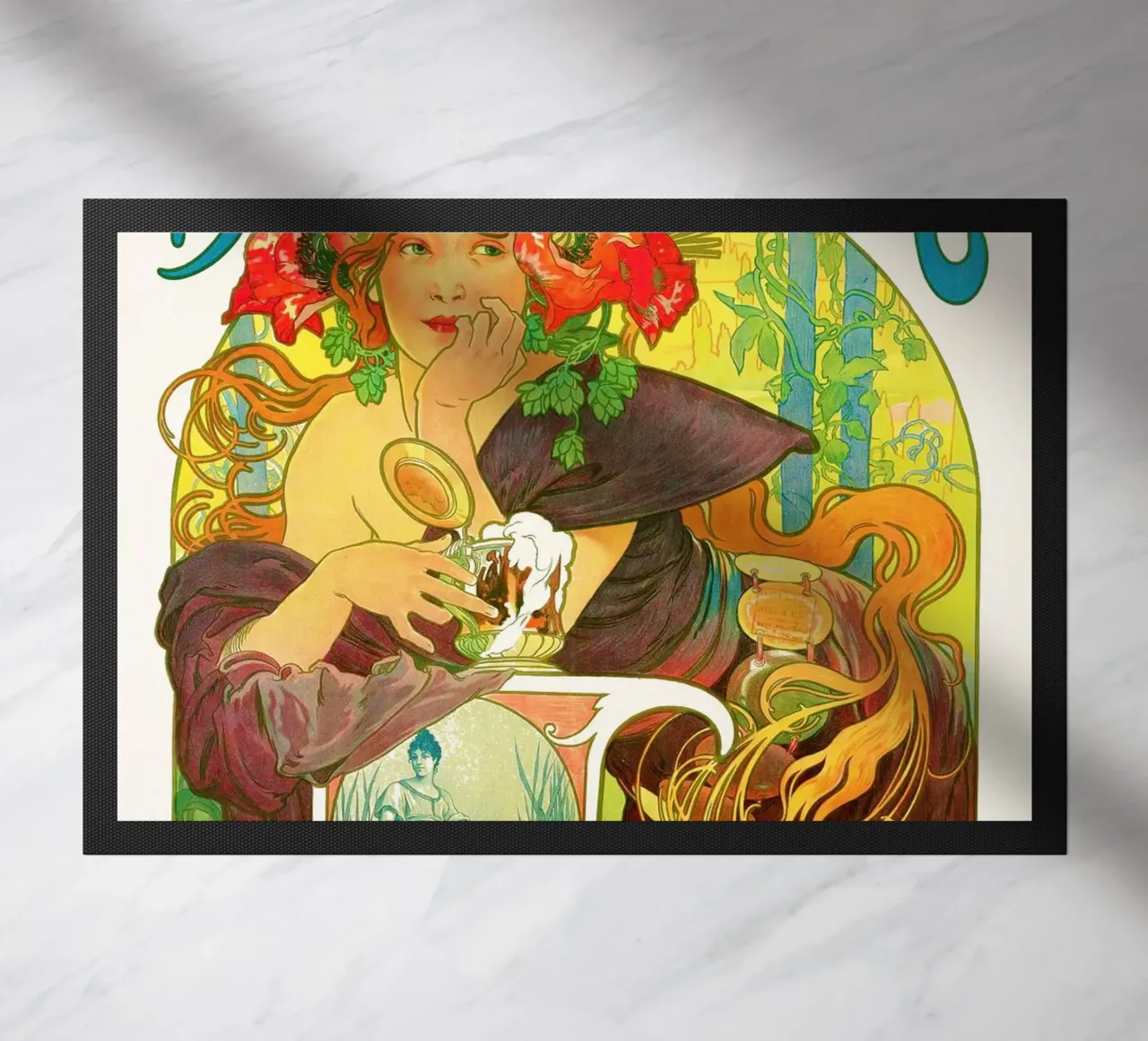 Bières de la Meuse di Alphonse Mucha zerbino da Venus Art