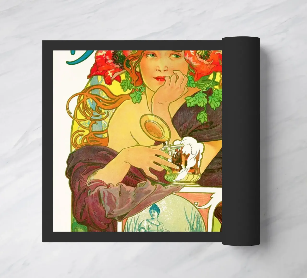 Bières de la Meuse di Alphonse Mucha zerbino da Venus Art