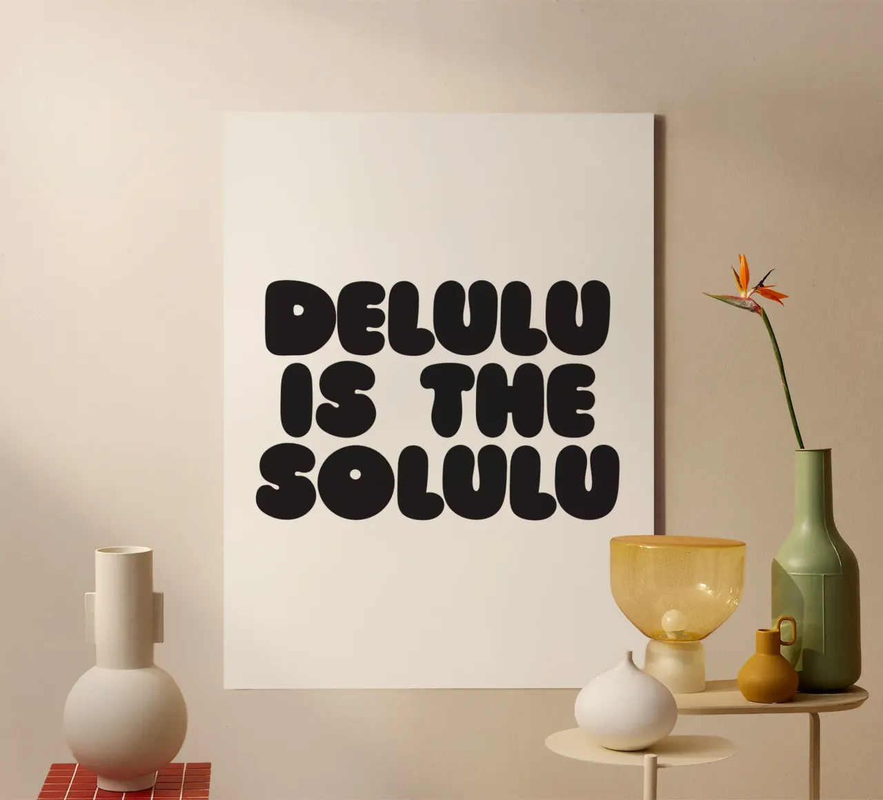 Delulu canvas by Verplanungsagentur