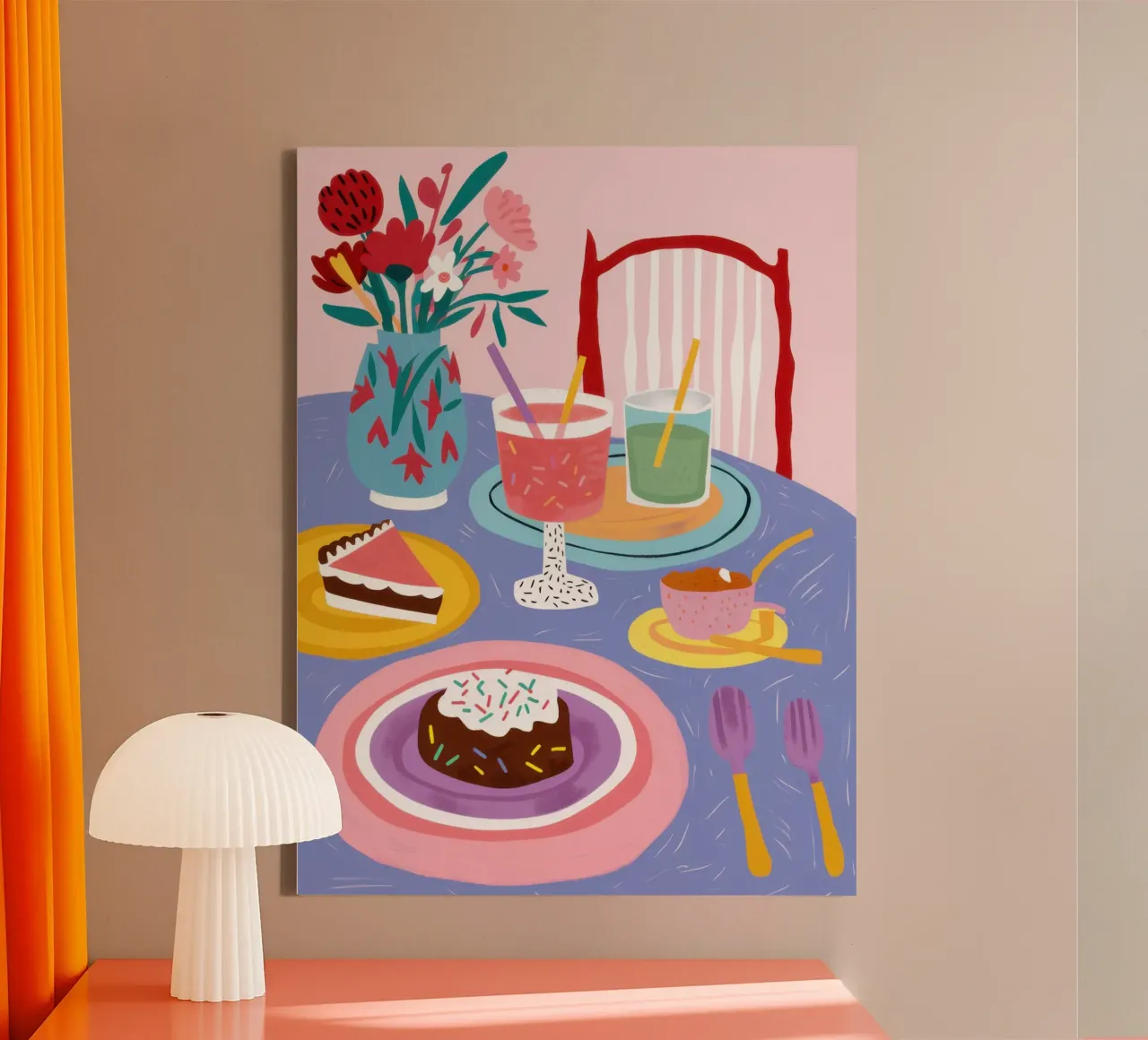 Douceur de l'après-midi toile avec Caisse américaine de Astra Mist