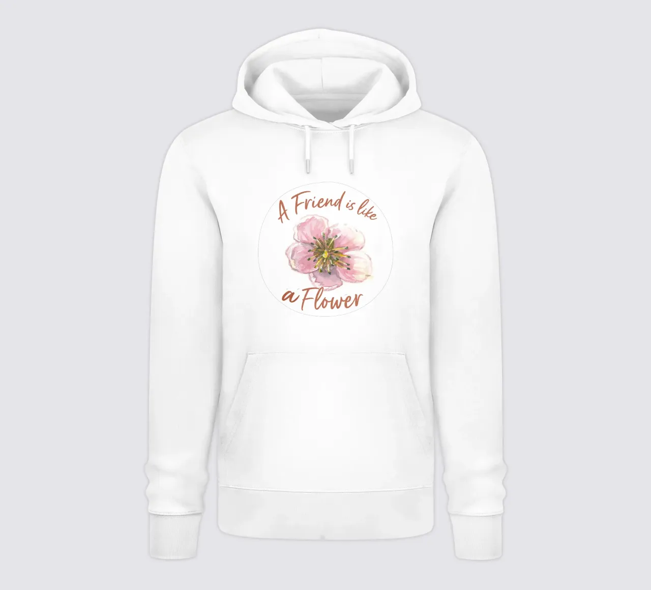 A FRIEND IS LIKE A FLOWER felpa con cappuccio da Vintage Van Gogh