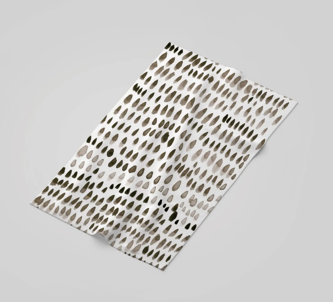 painted dots brown telo mare da IRIS LEHNHARDT FINE ART