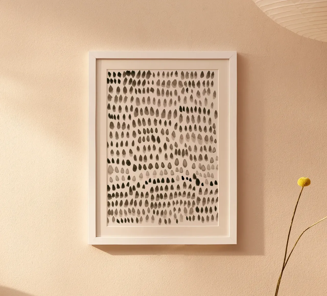 painted dots brown poster da IRIS LEHNHARDT FINE ART