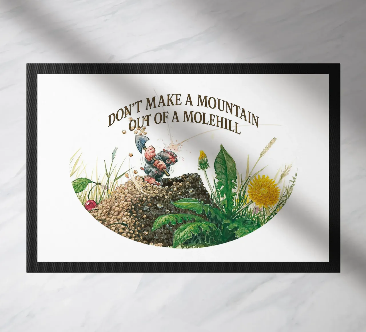 DON´T MAKE A MOUNTAIN OUT OF A MOLEHILL zerbino da Vintage Van Gogh