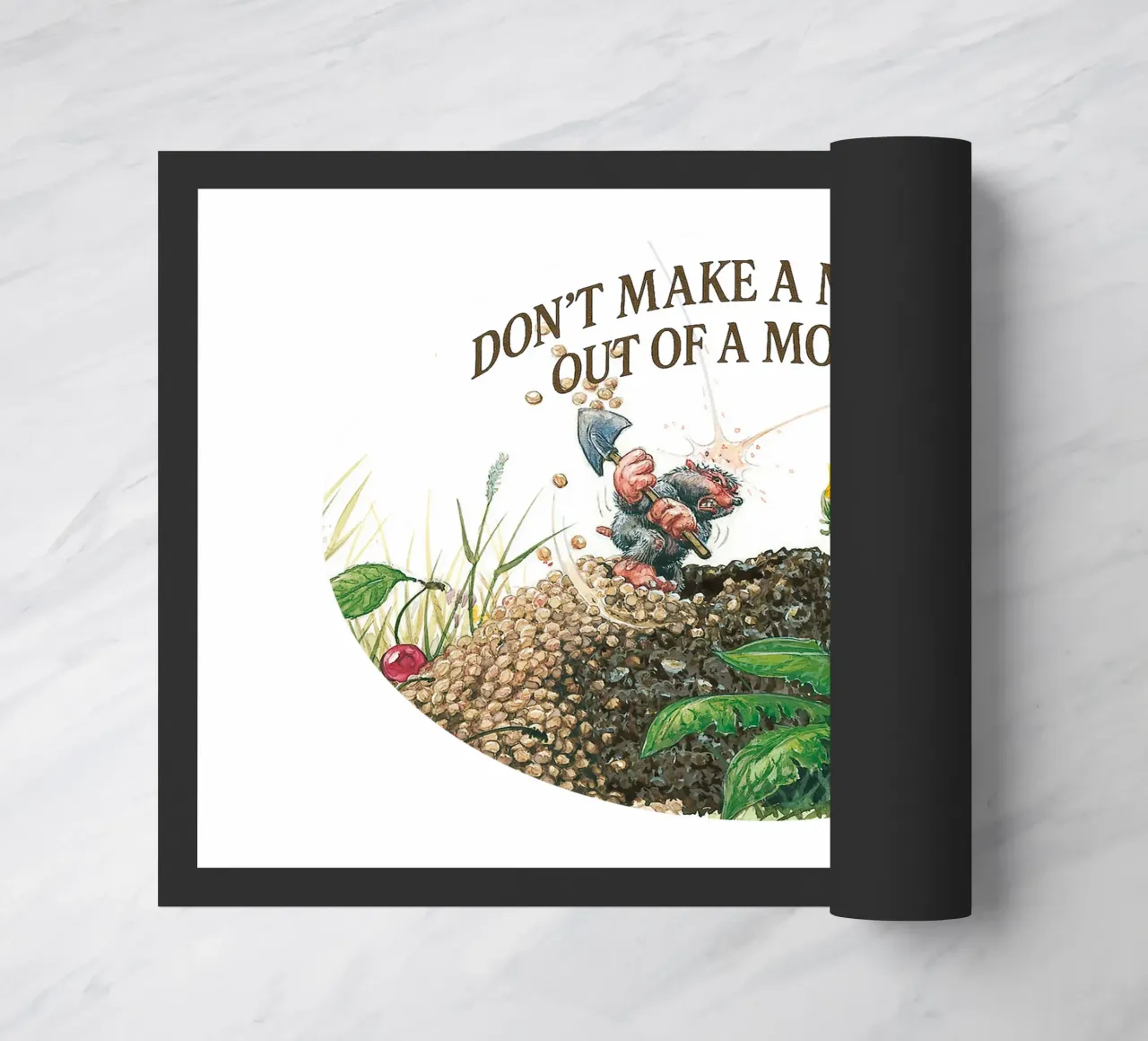 DON´T MAKE A MOUNTAIN OUT OF A MOLEHILL zerbino da Vintage Van Gogh