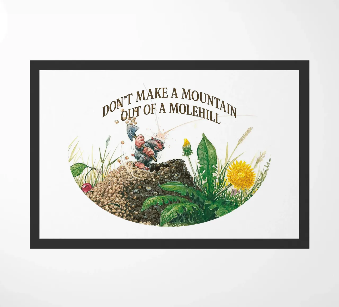 DON´T MAKE A MOUNTAIN OUT OF A MOLEHILL zerbino da Vintage Van Gogh
