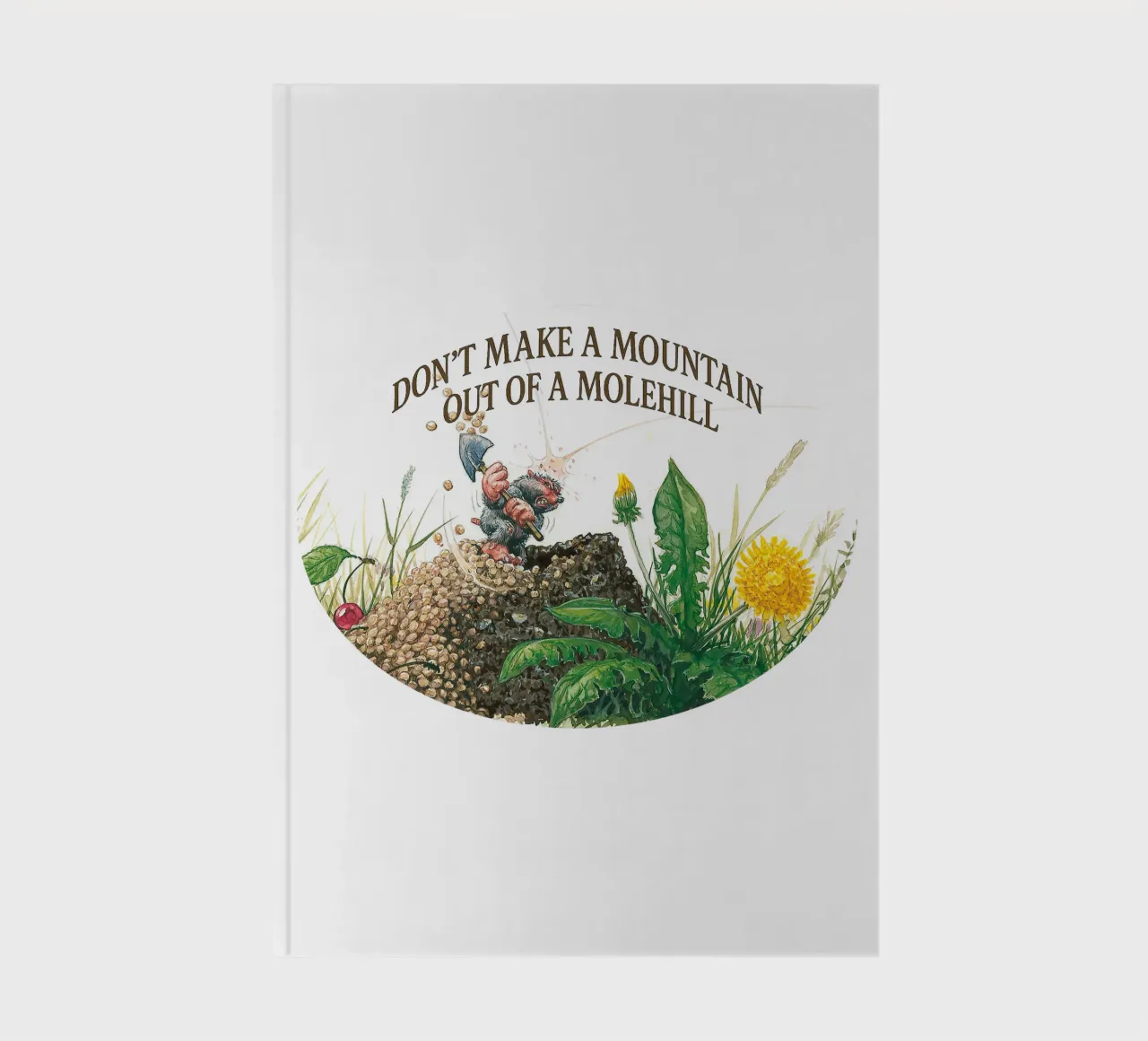 DON´T MAKE A MOUNTAIN OUT OF A MOLEHILL notebook by Vintage Van Gogh