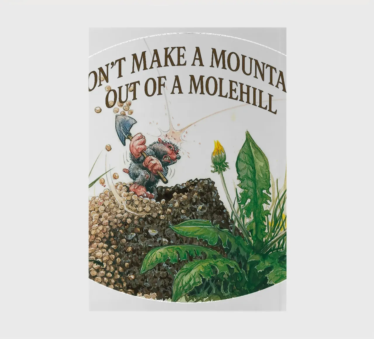 DON´T MAKE A MOUNTAIN OUT OF A MOLEHILL notebook by Vintage Van Gogh