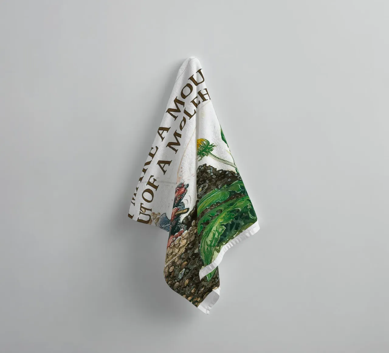 DON´T MAKE A MOUNTAIN OUT OF A MOLEHILL asciugamano da bagno da Vintage Van Gogh
