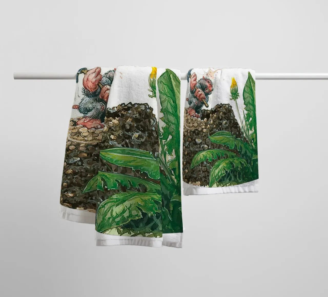 DON´T MAKE A MOUNTAIN OUT OF A MOLEHILL asciugamano da bagno da Vintage Van Gogh
