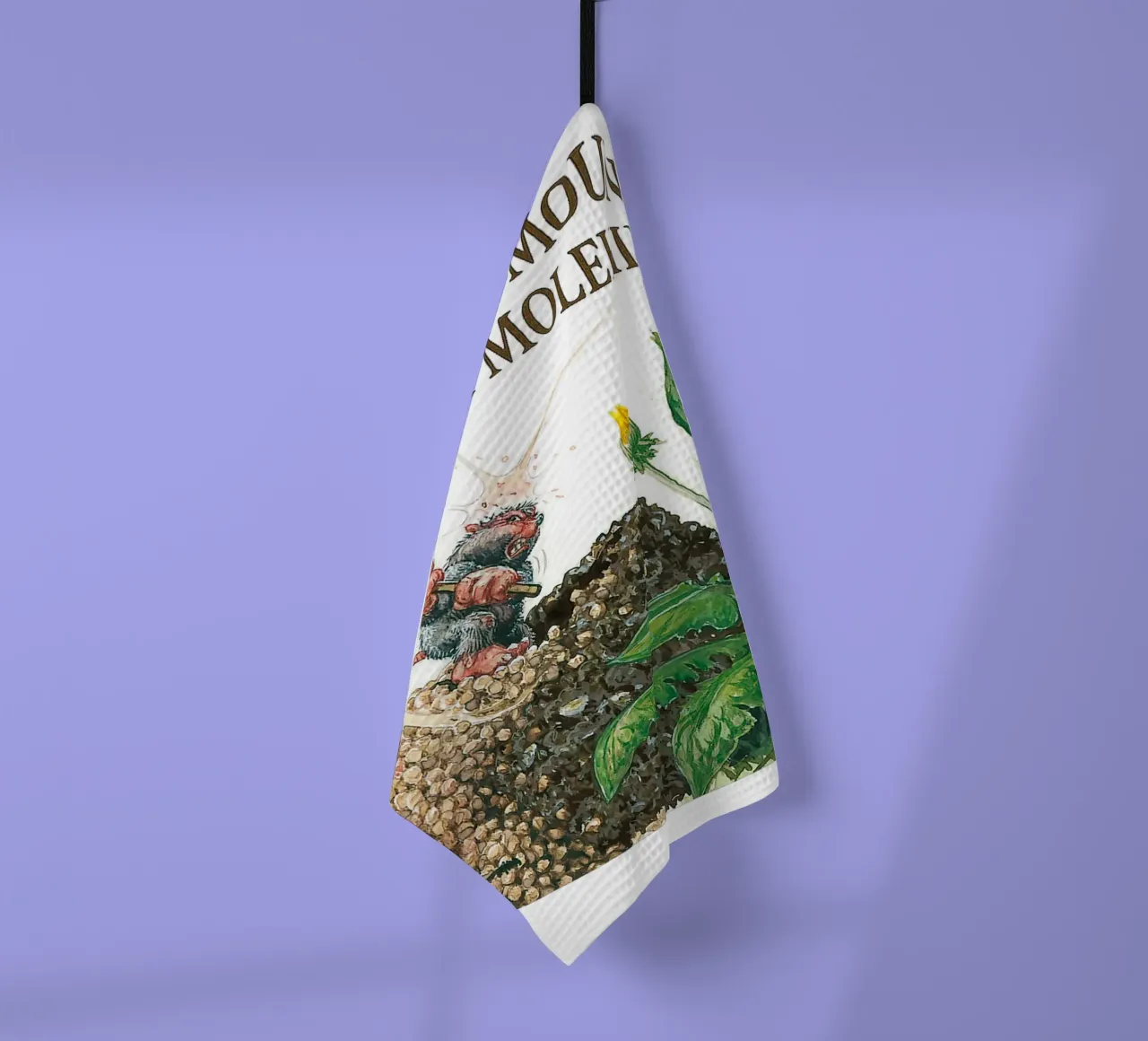 DON´T MAKE A MOUNTAIN OUT OF A MOLEHILL canovaccio da cucina da Vintage Van Gogh