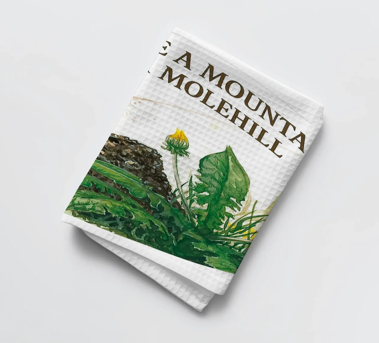 DON´T MAKE A MOUNTAIN OUT OF A MOLEHILL canovaccio da cucina da Vintage Van Gogh